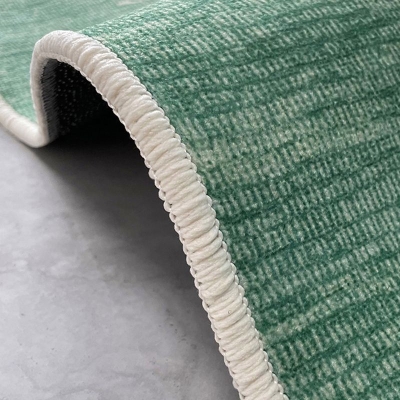 Tappeto verde moderno Tappeto grafico in poliestere con area resistente agli strappi per la decorazione domestica