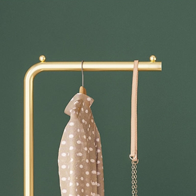 Luxuri&ouml;se Garderobe f&uuml;r Schlafzimmer, Kleiderb&uuml;gel aus Metall mit Kleiderhaken