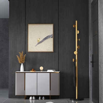 Ganci metallici per stand industriale per ingresso inclusi. Albero per ingresso autoportante