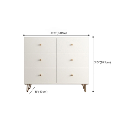 Wei&szlig;e, moderne Kommode aus Holz f&uuml;r Schlafzimmer, 39,9 cm breit