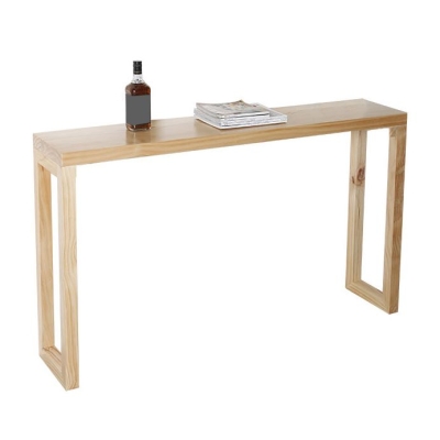 12 Zoll breiter Akzenttisch Mid-Century Modern Rechteckiger Konsolentisch aus Holz