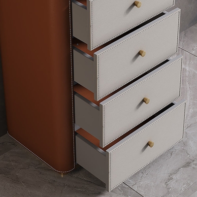 Glam Stone Aufbewahrungstruhe f&uuml;r Schlafzimmer, vertikale 40,6 cm breite Kommode mit Schubladen