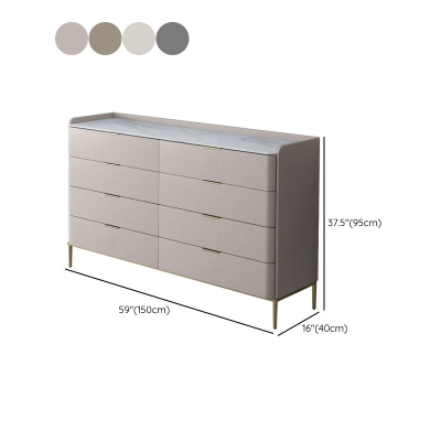 Klassische Glam-Doppelkommode aus Stein mit horizontaler Aufbewahrung f&uuml;r das Schlafzimmer