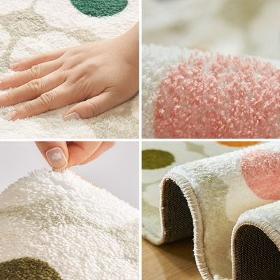 Novidade tapete contempor&acirc;neo lambswool adultos tapete interno estampa floral tapete antiderrapante