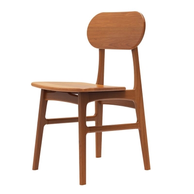 Sedie da pranzo moderne senza braccioli Sedie da pranzo in legno massello con schienale aperto per sala da pranzo