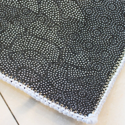 Tappeto lavabile in poliestere moderno color marrone scuro per soggiorno