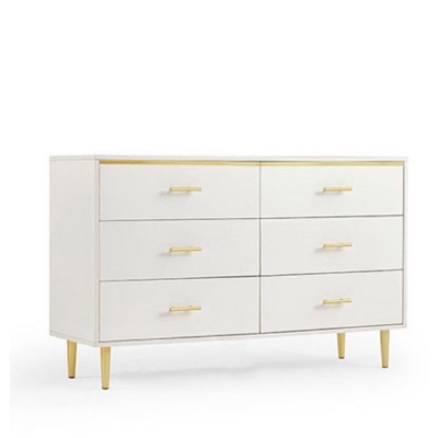 Holztruhe, klassische Glam-Aufbewahrungskommode mit Schubladen