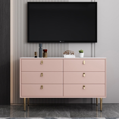 Glam Kommode Schlafzimmer Stone Horizontale Aufbewahrungstruhe mit Schubladen