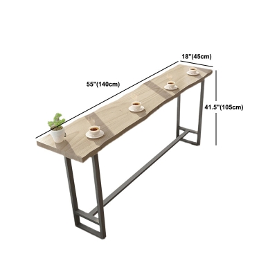 Rechteckiger Bartisch im modernen Stil, 1/5-teilig, Massivholz-Thekentisch