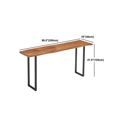 Rechteckiges Bartisch-Set aus massivem Holz, industrielles 1/2/5/7-teiliges Thekentisch-Set