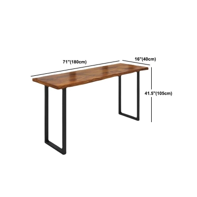 Modernes rechteckiges Bartisch-Set aus massivem Holz, 1/5/6-teilig, Thekentisch mit r&uuml;ckenfreien Hockern