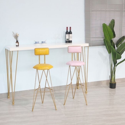 1/3/5-teiliges Bartisch-Set aus massivem Holz mit mattem Finish, Heim-Barhocker und Tisch-Set