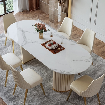 Stuhl aus Kunstleder im Glam-Stil, armlose Beistellst&uuml;hle mit Metallbeinen