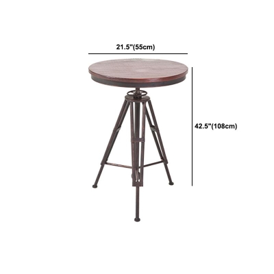 Industrielles 1/2/3-teiliges Stehtisch-Set aus massivem Holz, verstellbares Theken-Set f&uuml;r den Heimgebrauch