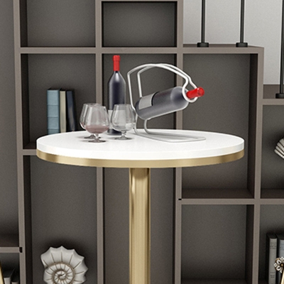 Glam 1/3/5-teiliges Bartisch-Set, runder Stein-Thekentisch mit hohen Hockern f&uuml;r Caf&eacute;