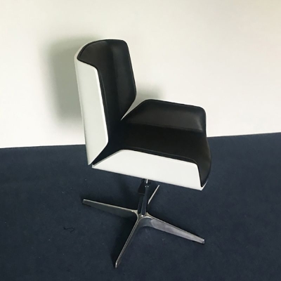Konferenzstuhl aus Kunstleder, moderner Stuhl ohne Armlehnen f&uuml;r das Heimb&uuml;ro