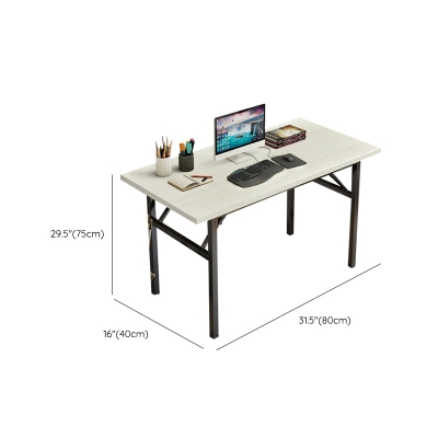 Scrivania pieghevole contemporanea con base Parsons, scrivania da ufficio, 29,5" di altezza