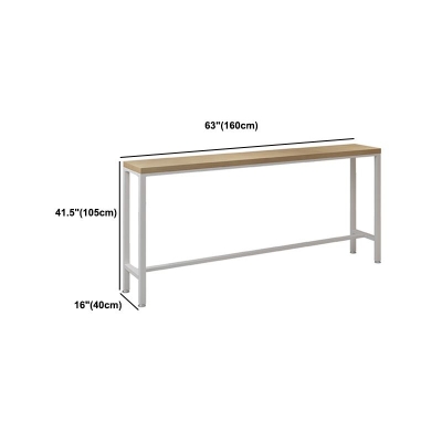 Modernes rechteckiges Kneipentisch-Set, 1/5/9-teilig, Tresentisch aus Holz mit hohen Hockern