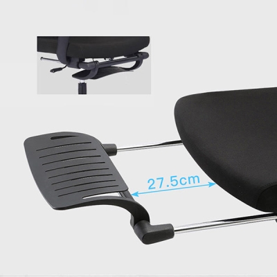 Moderner B&uuml;rostuhl mit festen Armlehnen, ergonomischer, atmungsaktiver AirGrid-Stuhl