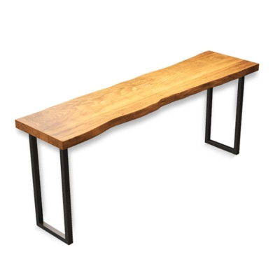 Rechteckiges Massivholz-Bartisch-Set, industrieller 1/2/5-teiliger Thekentisch mit hohen Hockern