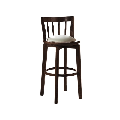 Barhocker im modernen Stil, Barhocker aus massivem Holz mit R&uuml;ckenlehne und Drehgelenk