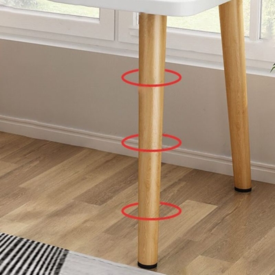 Scrivania moderna per la camera da letto domestica Scrivania da ufficio in legno artificiale a forma libera