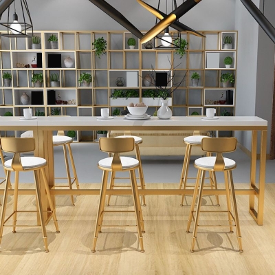 Rechteckiger Pub-Tisch, Glamour-Bartisch aus massivem Holz f&uuml;r den Innen- und Pausenraum