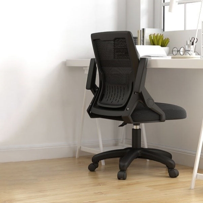 Schreibtischstuhl aus Netzstoff, moderner, ergonomischer B&uuml;rostuhl mit Rollen f&uuml;r das B&uuml;ro