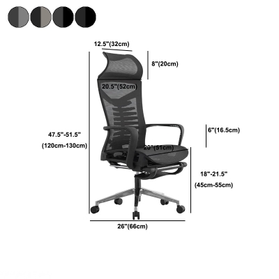 Chefb&uuml;rostuhl mit hoher R&uuml;ckenlehne, moderner, ergonomischer Drehstuhl mit Armlehne