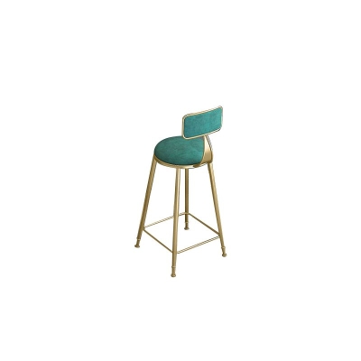 Esszimmerhocker mit niedriger R&uuml;ckenlehne, moderner Barhocker mit Metallgestell
