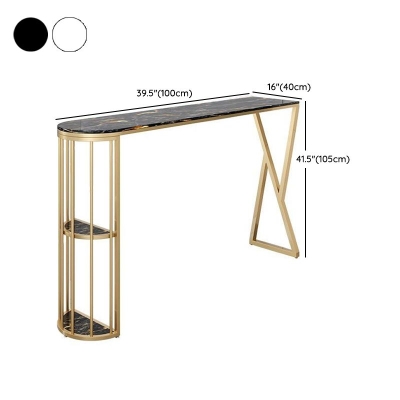 Glam Stone 1/2/3-teiliges Bartisch-Set, rechteckiger Bartisch mit Metallbeinen