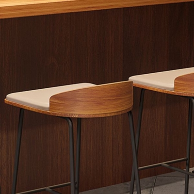Modernes Bartisch-Set aus Holz, 1/5-teilig, Tresentisch mit gepolsterten Hockern