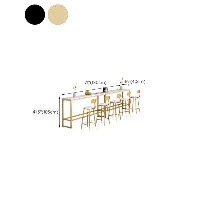 Wei&szlig;er Massivholz-Bartisch mit Bockgestell, Esstisch f&uuml;r die K&uuml;che und das Wohnzimmer