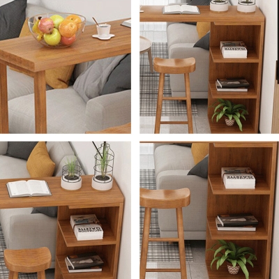 Industrielles 1/2/3-teiliges Bartisch-Set aus massivem Holz, festes Theken-Set f&uuml;r den Heimgebrauch