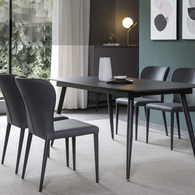 Esszimmerst&uuml;hle aus Kunstleder f&uuml;r die K&uuml;che, Wingback-Parsons-Esszimmerst&uuml;hle