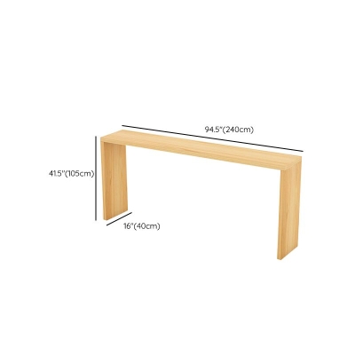 Moderner Bar-Esstisch, rechteckiger Bartisch mit Holzrahmen f&uuml;r die K&uuml;che