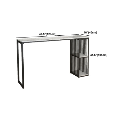 Set da bancone moderno in pietra bianca Set di tavolo e sgabello rettangolare da 1/2/3 pezzi