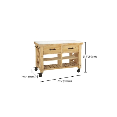 Moderner K&uuml;cheninseltisch, Esszimmertisch mit Holzsockel und Rollen