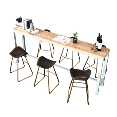 Moderner Bartisch mit Massivholzplatte f&uuml;r das Wohnzimmer