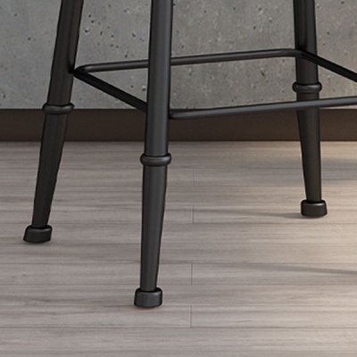 Moderner armloser Thekenhocker aus Eisen f&uuml;r die K&uuml;che, Barhocker mit Sitz und Pedal