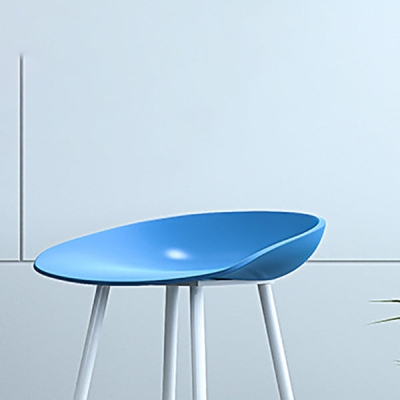 Barhocker mit Eimer-Theke f&uuml;r den Innenbereich, moderner Barhocker mit Fu&szlig;st&uuml;tze aus Kunststoff und niedriger R&uuml;ckenlehne