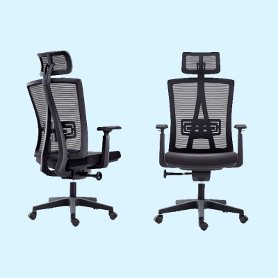 Verstellbarer B&uuml;rostuhl mit hoher R&uuml;ckenlehne, moderner ergonomischer Schreibtischstuhl