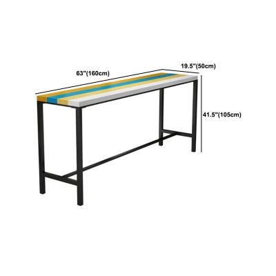 Modernes 1/5/9-teiliges Bartisch-Set, rechteckiger Tresentisch aus Kiefernholz mit hohen Hockern