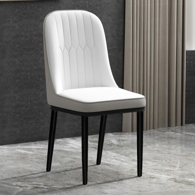 Glamour&ouml;ser Esszimmerstuhl aus Kunstleder, Parsons-Stuhl mit 4 Beinen in mattem Finish f&uuml;r Zuhause