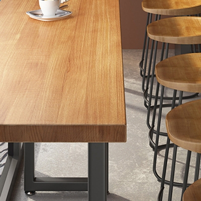 1/7-teiliges Bartisch-Set im modernen Stil, rechteckiger Tresentisch aus Kiefernholz f&uuml;r den Balkon