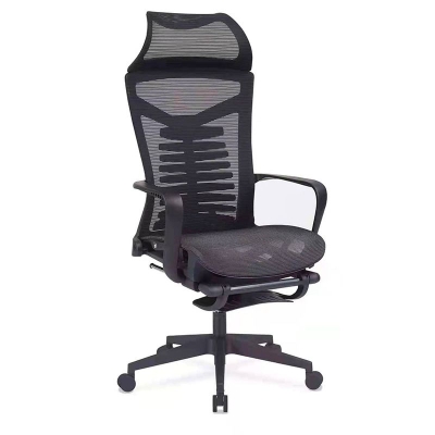Sedia da ufficio con schienale alto Sedia da scrivania moderna con supporto lombare regolabile
