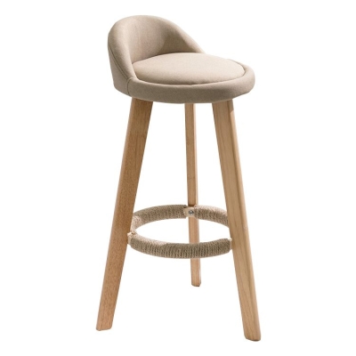 Skandinavische Fu&szlig;st&uuml;tze, Dessert-Shop-Hocker, gepolsterte Barhocker mit mattem Finish