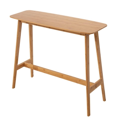 Industrieller rechteckiger Holz-Thekentisch, 1/3-teiliges Bartisch-Set f&uuml;r Caf&eacute;
