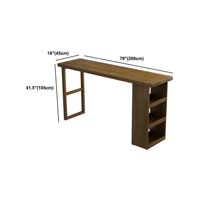 Modernes rechteckiges Set, 1/2/3-teilig, Massivholz-Bartisch und Hocker