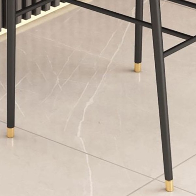Barhocker aus Leder mit Glam-R&uuml;ckenlehne und Tresenhocker f&uuml;r das Wohnzimmer mit schwarzen Beinen